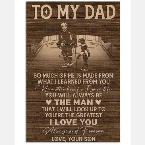 Hockey Gift For Dad From Son