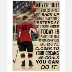 Hockey Never Quit If You Stumble