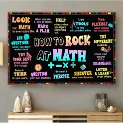 How To Rock At Math, Colorful Classroom, Math Teacher, Math