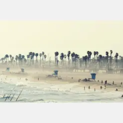 Huntington Beach California Canvas - Summer Day At The Beach