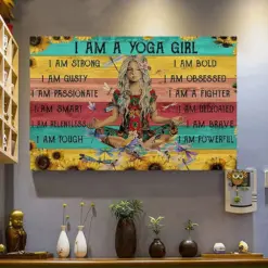 I Am A Yoga Girl Poster, Canvas