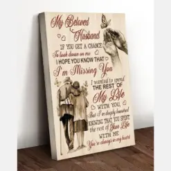 I Am Missing You Canvas,Canvas Poster, Birthday Gift, Christmas Gift ,Family Gift,To My Friend, To My Son, To My Father, To My Mother, To My Wife, To My Husband