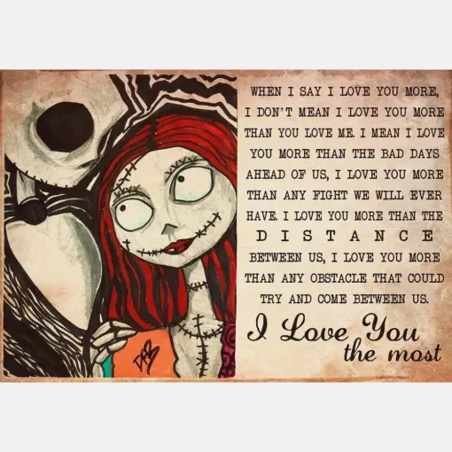 I Love You The Most Poster Halloween