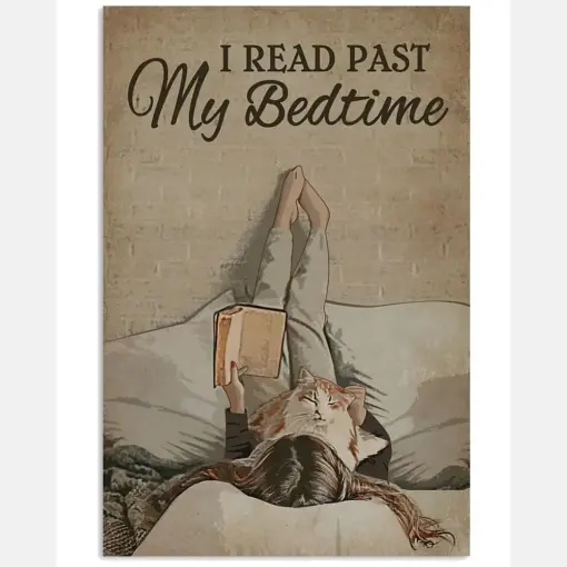 I Read Past My Bedtime Cat Reading