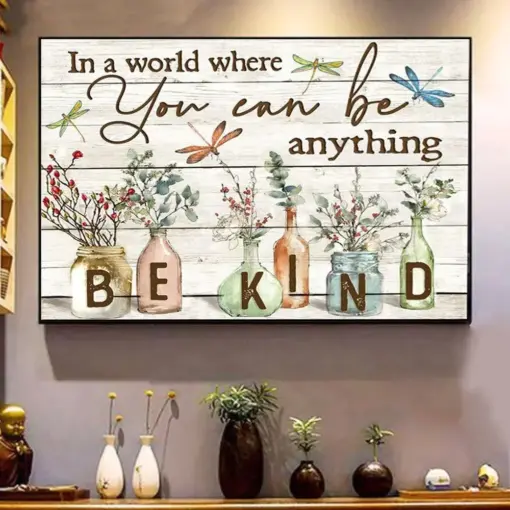 In A World Where You Can Be Anything, Hippie Posters, Canvas