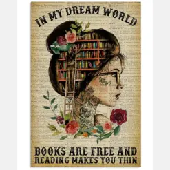 In My Dream World Reading Tattoo Girl Dictionary