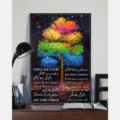 In My Life I'Ve Loved Them All Color Tree Canvas Prints Vintage Wall Art Gifts Vintage Home Wall Decor Canvas