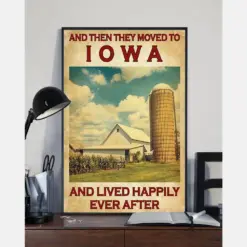 Iowa Canvas Prints And They Lived Happily Ever After Vintage Wall Art Gifts Vintage Home Wall Decor Canvas