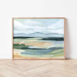 Isolation I Art Print - Abstract Landscape Art Landscape Wall Art Mountain Landscape Art Abstract Landscape Large Landscape Art