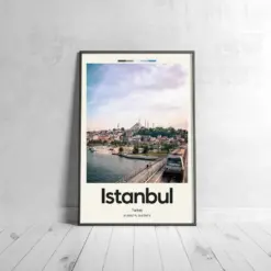 Istanbul Poster - Oil Painting Technique | European Wall Art | & Printed Travel Prints | Animalistic Home Decor