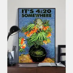 It'S 4:20 Somewhere Canvas Prints Vintage Wall Art Gifts Vintage Home Wall Decor Canvas