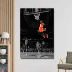 Ja Moran Poster Print Ja Moran Wall Art Canvas Nba Legendary Player Canvas Print Poster Basketball Poster Ready To Hang Gift For Kids