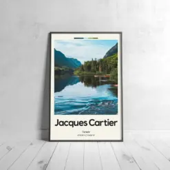 Jacques Cartier Poster - Oil Painting Technique | Lakes Wall Art | & Printed Travel Prints | Animalistic Home Decor