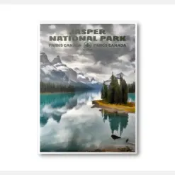 Jasper National Park Poster | National Park Poster | National Park Print | Vintage Poster | Wall Art | Home Decor