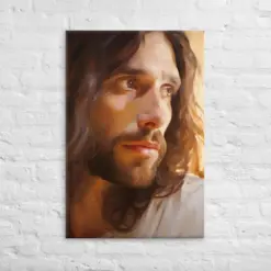 Jesus Christ Portrait Art Print On Canvas | Jesus Art Print | Jesus Christ Art | Christian Wall Art | Christian Gifts | Jesus Painting