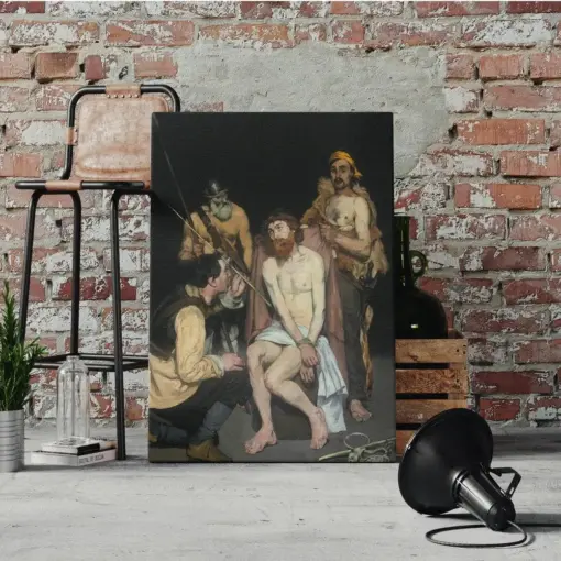 Jesus Mocked By The Soldiers 1865 By Edward Manet Fine Art Print / Poster Art Reproduction Christian Wall Art Canvas Print Wall Decor