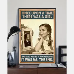 Join The Military Poster Once Upon A Time There Was A Girl Vintage Room Home Decor Wall Art Gifts Idea