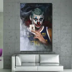 Joker Nikolai Join Canvas Nikolai Join Poster Sports Framed Wall Art Vintage Basketball To Hang