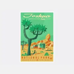 Joshua Tree National Park Glee Art Print Poster From Travel Artwork By Travel Artist Benjamin We Bunch