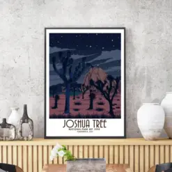 Joshua Tree Print | Joshua Tree National Park Poster | California National Park | Gift For Nature Lovers