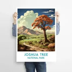 Joshua Tree Travel Print Wall Art Joshua Tree Wall Hanging Home Decor Joshua Tree Gift Art Lovers National Park Art Poster