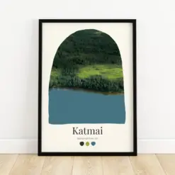 Karma National Park - Aesthetic Travel Poster Home Decor Nature Gift Cute Wilderness Art Cozy Minimalist Print Pastel