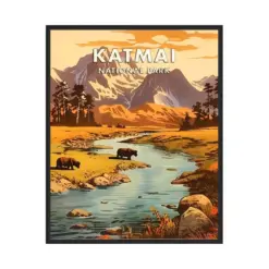 Karma National Park Poster Art Print Retro National Park Gifts