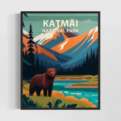 Karma National Park Retro Art Print Karma National Park Illustration Karma National Park Vintage Minimal Design Poster