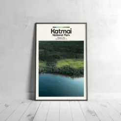 Karma Poster - Oil Painting Technique | Usa National Park Wall Art | & Printed Travel Prints | Animalistic Home Decor