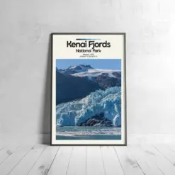 Kensi Fjords Poster - Oil Painting Technique | Usa National Park Wall Art | & Printed Travel Prints | Animalistic Home Decor