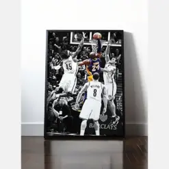 Kobe Basketball Poster Canvas Wall Art Home Decor Black And White Ready To Hang Gift For Him