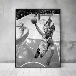 Kobe Bryant Basketball Poster Art Prints Black And White Art Basketball Wall Art Basketball Decor Sports Poster Canvas