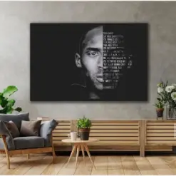 Kobe Bryant Canvas On Painting Canvas Print Basketball Wall Art Sport Motivational Poster Gifts Wall Art Decoration