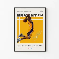 Kobe Bryant Poster La Lakers Nba Fans Nba Poster Basketball Poster Sports Poster Gift For Him