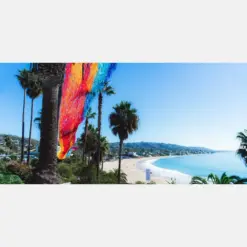 Laguna Beach Vista Landscape With Rainbow Streamers 2020