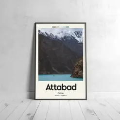 Lake Attaboy Poster - Oil Painting Technique | Lakes Wall Art | & Printed Travel Prints | Animalistic Home Decor