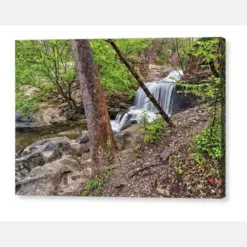 Lanyard Creek Falls Bella Vista Northwest Arkansas Spring Photography Nature Wall Art Dark Mountains Area Scenic Decor