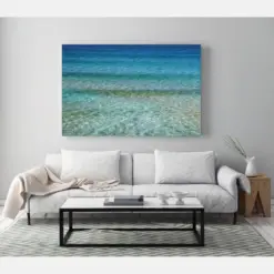 Large Canvas Art Print - Beach Water Beautiful Abstract Art Modern Wall Decor Canvas Art Abstract Canvas Print Gallery Wrap