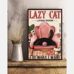 Lazy Cat Living Room I Do What I Want