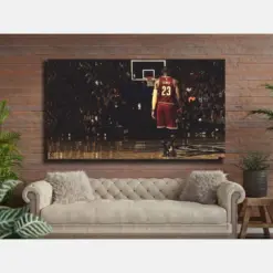 Lebron James Canvas Los Angeles Lakers Basketball Canvas Ready To Hang Office Canvas Modern Living Room Canvas Birthday Gift Wall Art