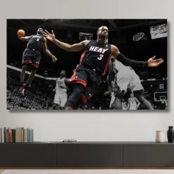 Lebron James Dwayne Wade Legend Lebron James Poster Lebron James Print Lebron James Wall For Lebron Fan