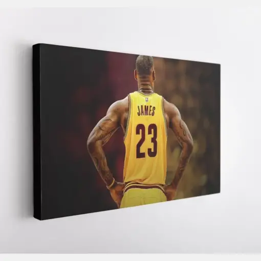 Lebron James Poster King James Print Nba Legend Canvas Lebron James Art Print Lebron James Canvas Basketball Wall Art , Gift For Him