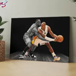 Lebron James Poster Lebron James Canvas Basketball Canvas Basketball Wall Art Framed Lebron James Canvas Lebron James