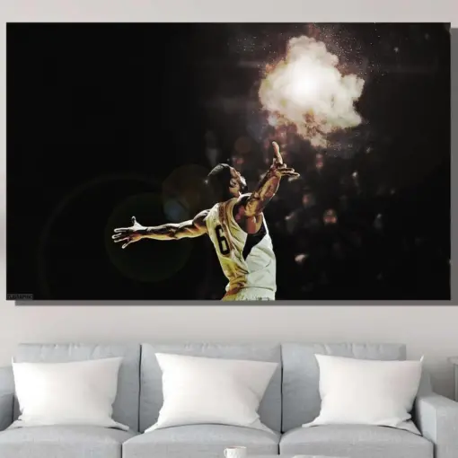 Lebron James Poster Lebron James Canvas Wall Art Nba Poster La Lakers Canvas Sports Canvas Lebron James Print Art Basketball Poster