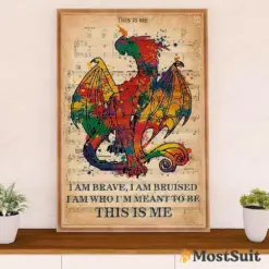 Lgbt Gay Pride Month Poster Room Wall Art | Dragon Vintage This Is Me