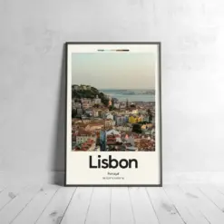 Lisbon Poster - Oil Painting Technique | European Wall Art | & Printed Travel Prints | Animalistic Home Decor