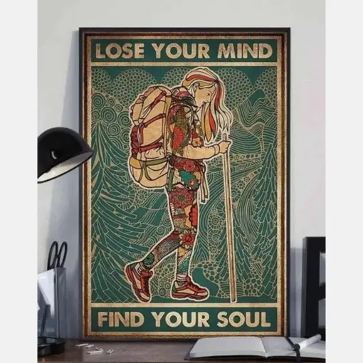 Lose Your Mind Find My Soul Hippie Camping Poster, Canvas