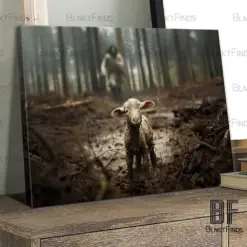 Lost Lamb Art Canvas Jesus Running After A Lost Lamb Art Jesus Lamb Of God Jesus And Lamb No Words Jesus And Lamb Art Canvas Jesus Art