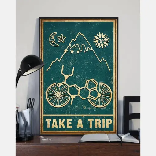 Lsd Take A Trip Bicycle Canvas Prints Vintage Wall Art Gifts Vintage Home Wall Decor Canvas