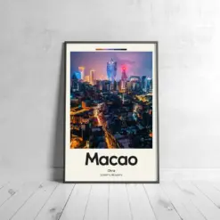 Macho Poster - Oil Painting Technique | Asian Wall Art | & Printed Travel Prints | Animalistic Home Decor